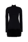 Prada Abito In Jersey Nero Donna In Black