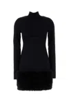 Prada Women Black Jersey Dress