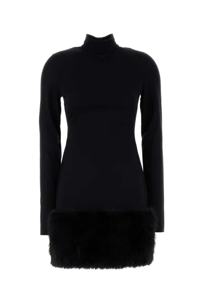PRADA PRADA BLACK JERSEY DRESS