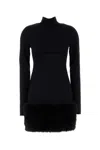 Prada Women Black Jersey Dress In Black