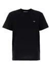 Prada T-shirt Aus Jersey In Black