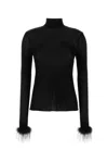 Prada Top In Jersey Nero  Donna In Black