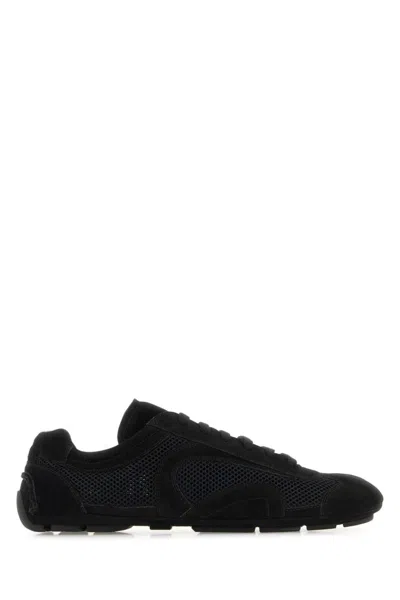PRADA MEN BLACK LACE UP SNEAKERS, 9 LUXURY SNEAKERS FOR MEN DARVEYS
