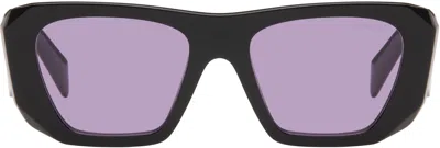 Prada Black Large Square Symbole Sunglasses