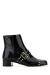Prada Patent Leather Ankle Boots
