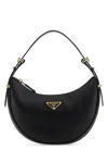 Prada Curved Shape Top Handle Gold-tone Hardware Handbag
