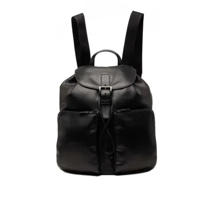 Pre-owned Prada Black Leather Backpack ()