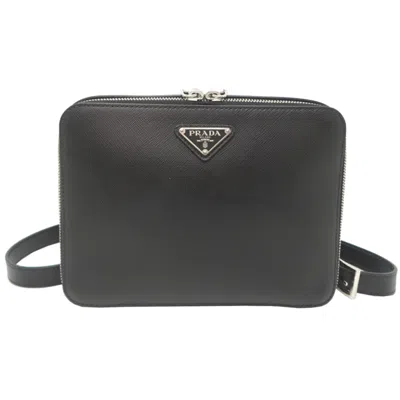 Pre-owned Prada Black Leather Backpack ()