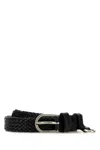 Prada Cintura In Pelle Nera  Donna