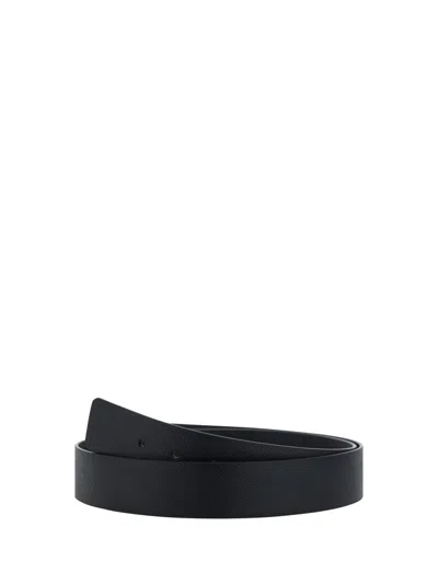 Prada Black Leather Belt