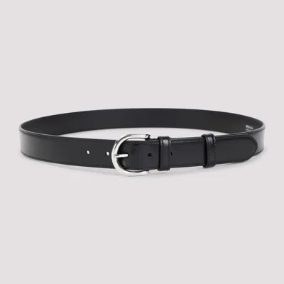 Prada Black Leather Belt