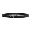 Prada Logo-engraved Leather Belt In Black