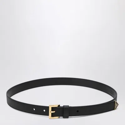 Prada Black Leather Belt
