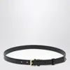 Prada Black Leather Belt In Black