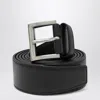 Prada Black Leather Belt In Black