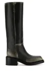 Prada Black Leather Boots