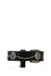 Prada Bracciale In Pelle Nera  Donna