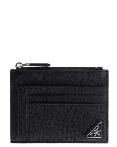 Prada Black Leather Card Holder