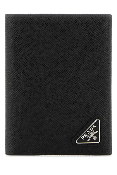 Prada Black Leather Card Holder