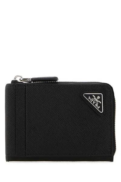Prada Black Leather Card Holder