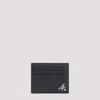 PRADA BLACK LEATHER CARD HOLDER WITH LOGO