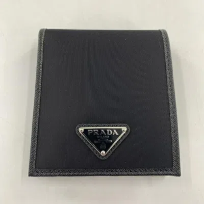 Pre-owned Prada Black Leather Card Wallet ()