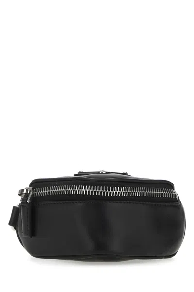 Prada Black Leather Case In F0002