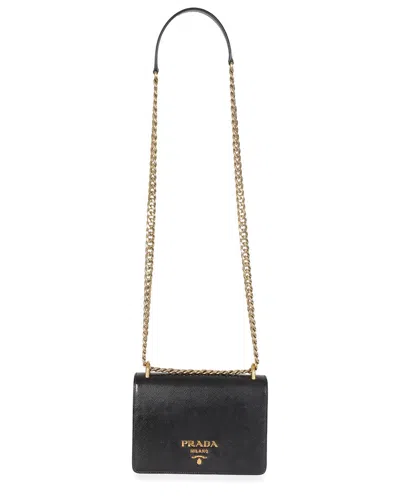 Prada Black Leather Chain Shoulder Bag (authentic Pre-loved)