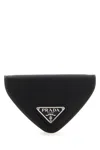 Prada Saffiano Logo-plaque Coin Wallet