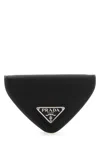 PRADA BLACK LEATHER COIN PURSE