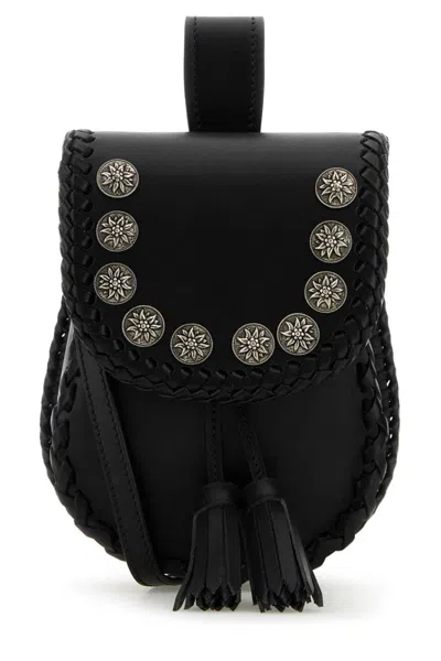 PRADA BLACK LEATHER CROSSBODY BAG