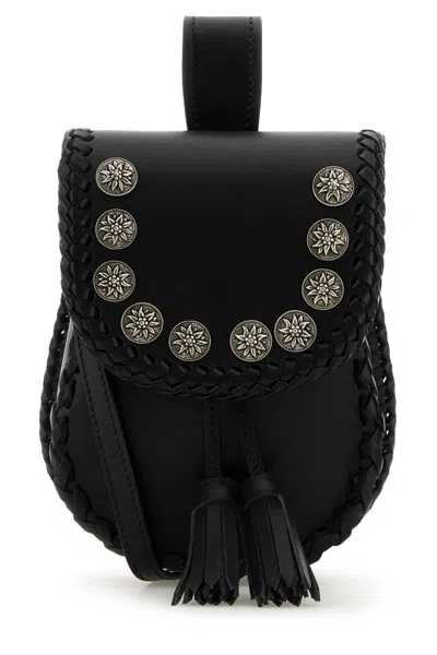 PRADA PRADA BLACK LEATHER CROSSBODY BAG