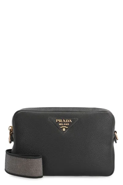 Prada Black Leather Crossbody Bag