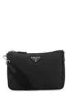 Prada Black Leather Crossbody Bag In F0002