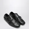 Prada Shuffle Monkstrap-schuhe Mit Doppelschnalle In Black