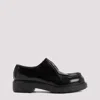 Prada Chunky Sole Loafers Glossy Finish In Black