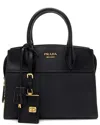Prada Black Leather Esplanade Small Tote (authentic Pre-loved) In Black
