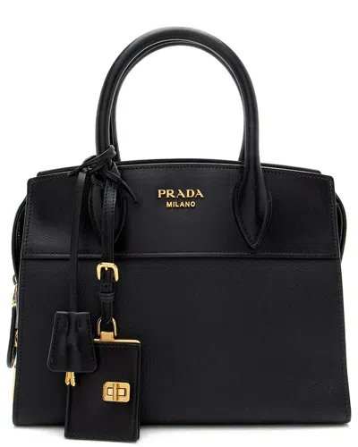Prada Black Leather Esplanade Small Tote (authentic Pre-loved)