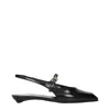 Prada Women Logo Slingback In Black
