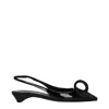 Prada Patent Leather Slingback Flat In Black