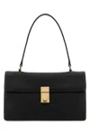 Prada Handbag Leather Structured Top Handle In Black