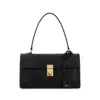 Prada Black Leather Handbag In Black