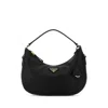 Prada Black Leather Handbag In Black