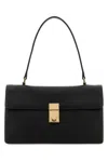 Prada Handbag Leather Structured Top Handle In Black
