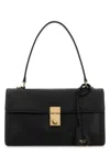 Prada Handbag Leather Structured Top Handle In Black