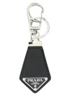 Prada Leather Key Ring Hardware Textured