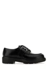 Prada Lace-up Block Heel Round Toe Shoes
