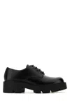 Prada Monolith Brushed Leather Lace-up Shoes