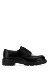 Prada Monolith Brushed Leather Lace-up Shoes