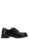 Prada Monolith Brushed Leather Lace-up Shoes